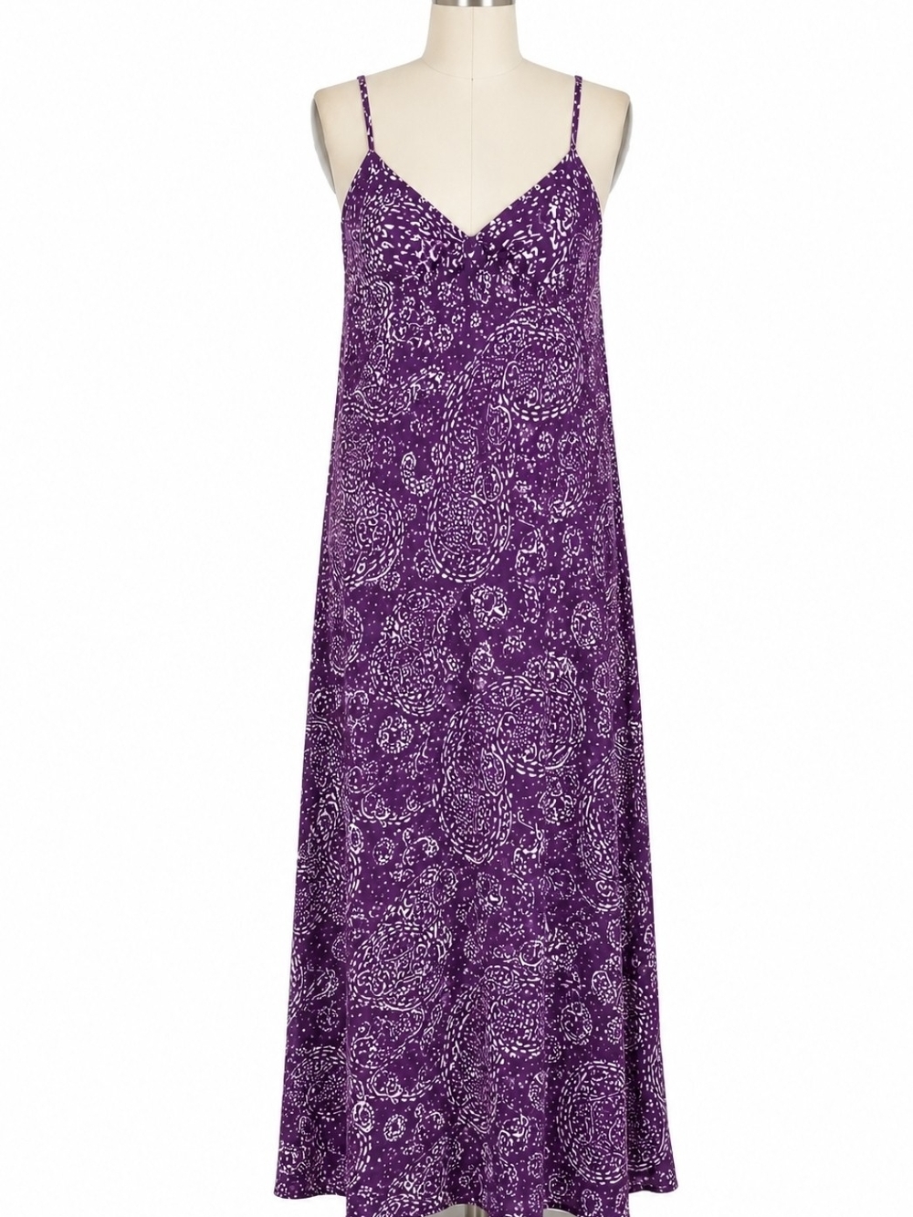Merona Purple Paisley Boho Maxi Dress Size M